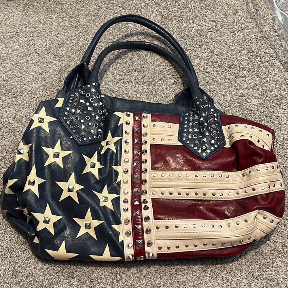 American flag bag